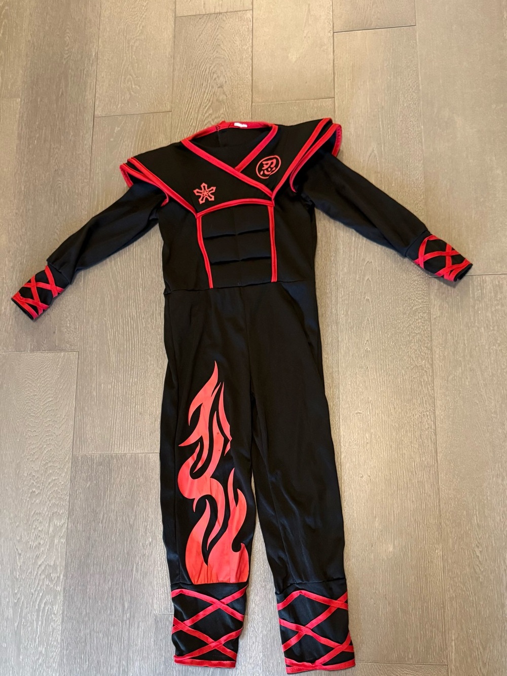 Black and Red Ninja Costume for Kids